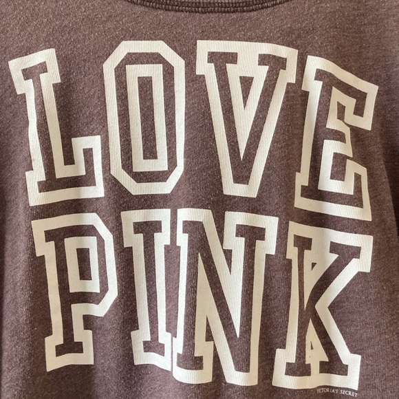 LOVE PINK Sweatshirt  XS  college tailgate athleisure backtoschool retro 2010s - Picture 4 of 7